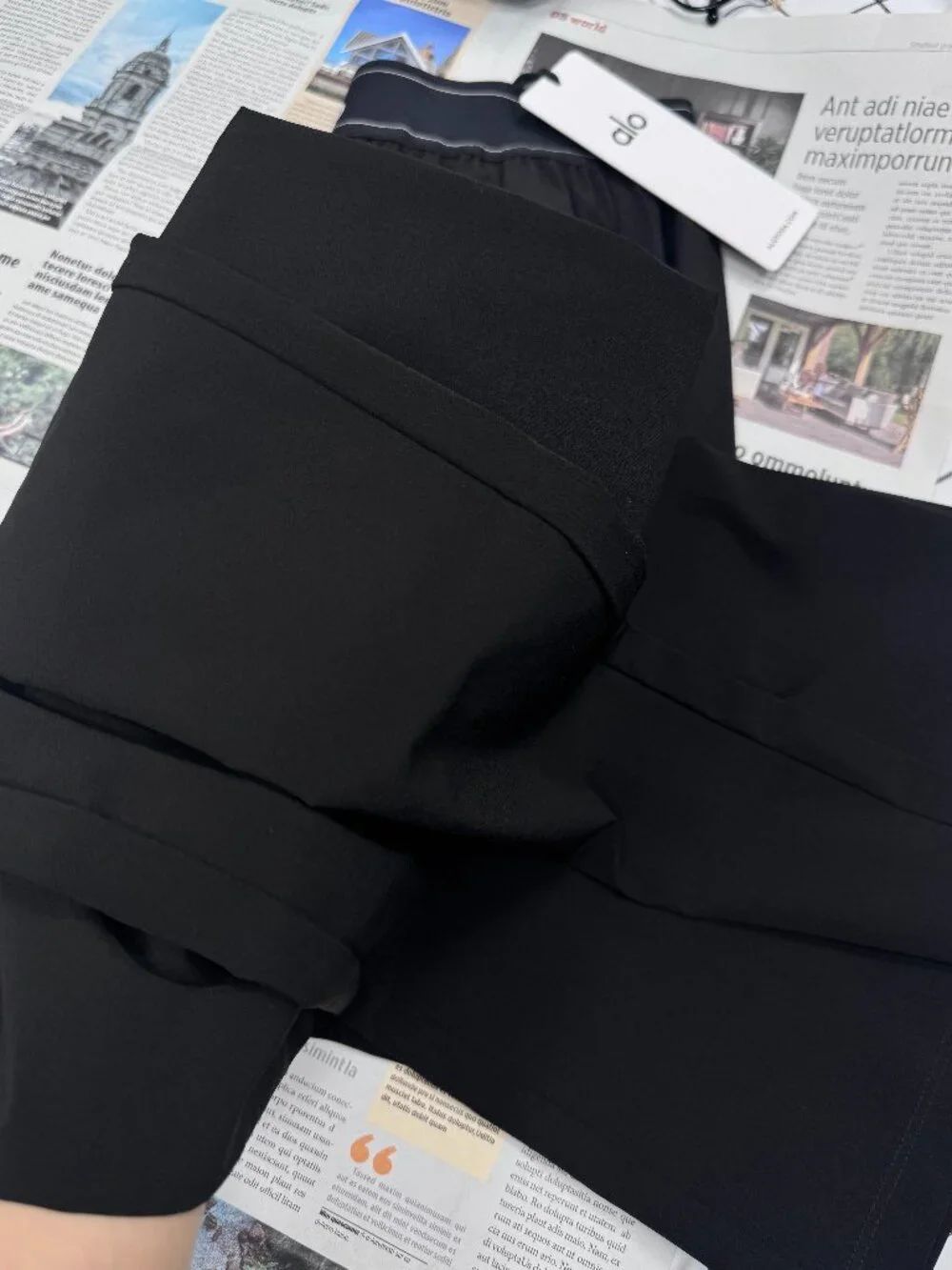 💕ALO Black Casual/Straight Leg Suit Up Trouser（Regular 30”inch）NWT